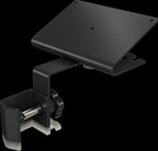 Behringer Powerplay 16 P16-MB bracket for stands and accessories, shown mounted on audio equipment with cable connections.