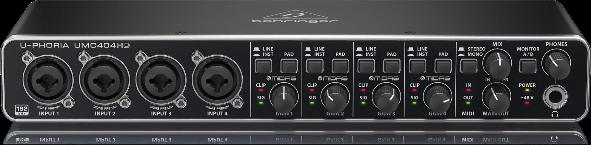 Behringer U-Phoria UMC404HD Interface