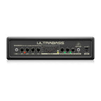 Behringer BXD3000H Ultrabass bass head amplifier with control knobs and display, designed for professional bass guitar amplification.