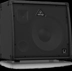 Behringer KXD12 Ultratone Keyboard Amp showcasing a sleek design and multiple input options for optimal sound performance.