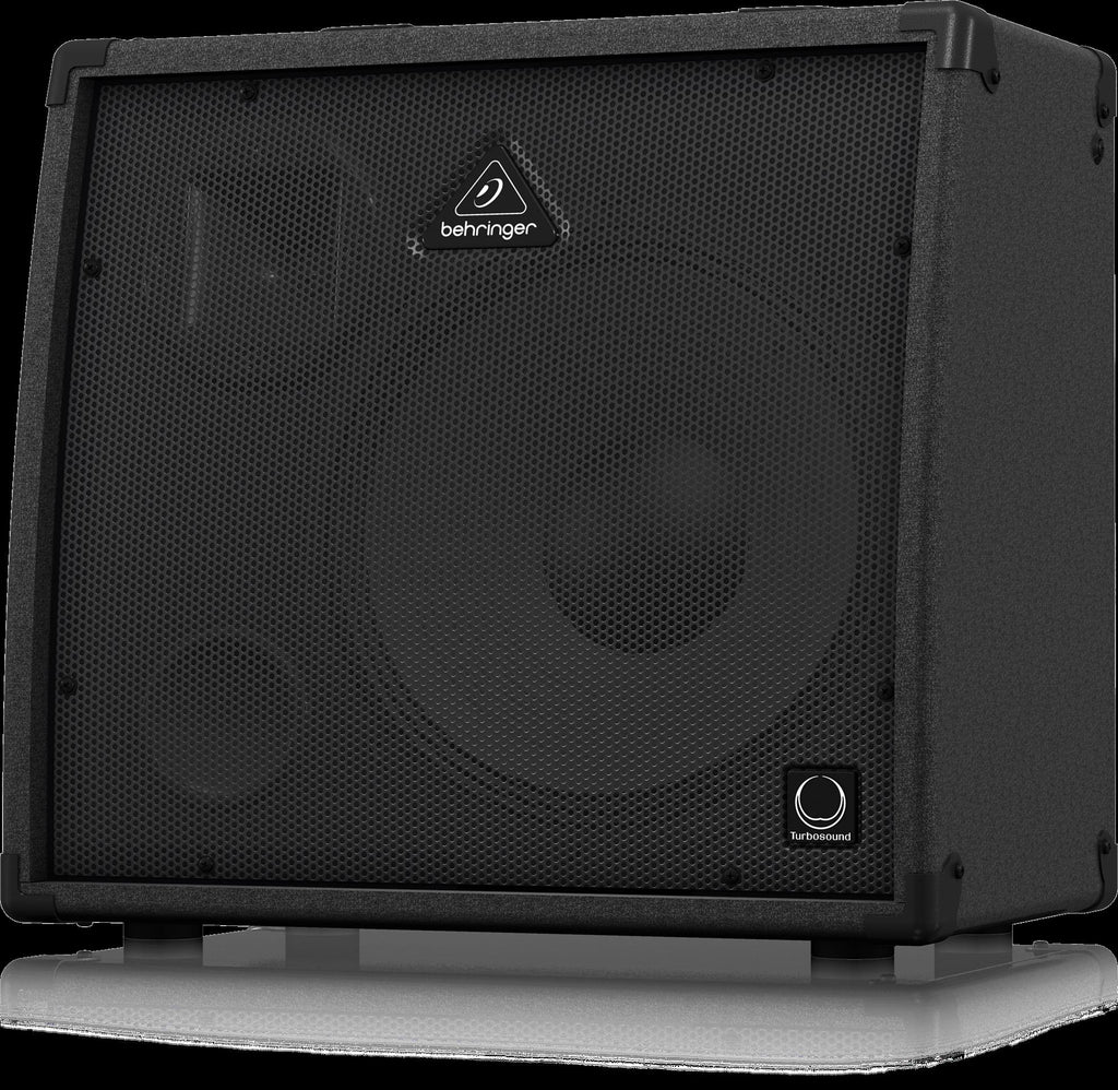 Behringer KXD12 Ultratone Keyboard Amp with dual speakers and compact design for portable sound amplification.