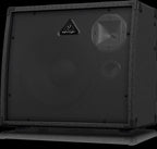 Behringer K900FX Ultratone Keyboard Amp, showcasing a sleek design with controls and speaker grille visible.