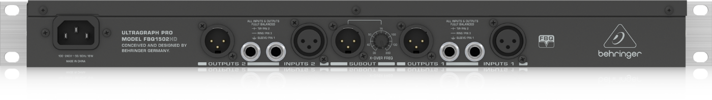 Behringer Ultragraph Pro FBQ1502HD 15-Band Graphic EQ Rackmount