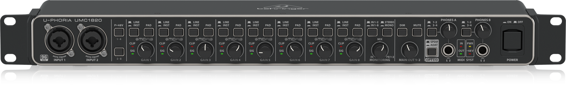 Behringer U-Phoria UMC1820 USB Audio Interface