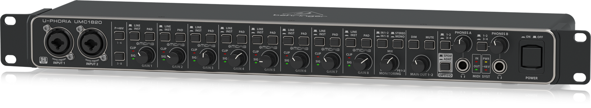 Behringer U-Phoria UMC1820 USB Audio Interface