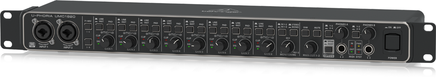 Behringer U-Phoria UMC1820 USB Audio Interface