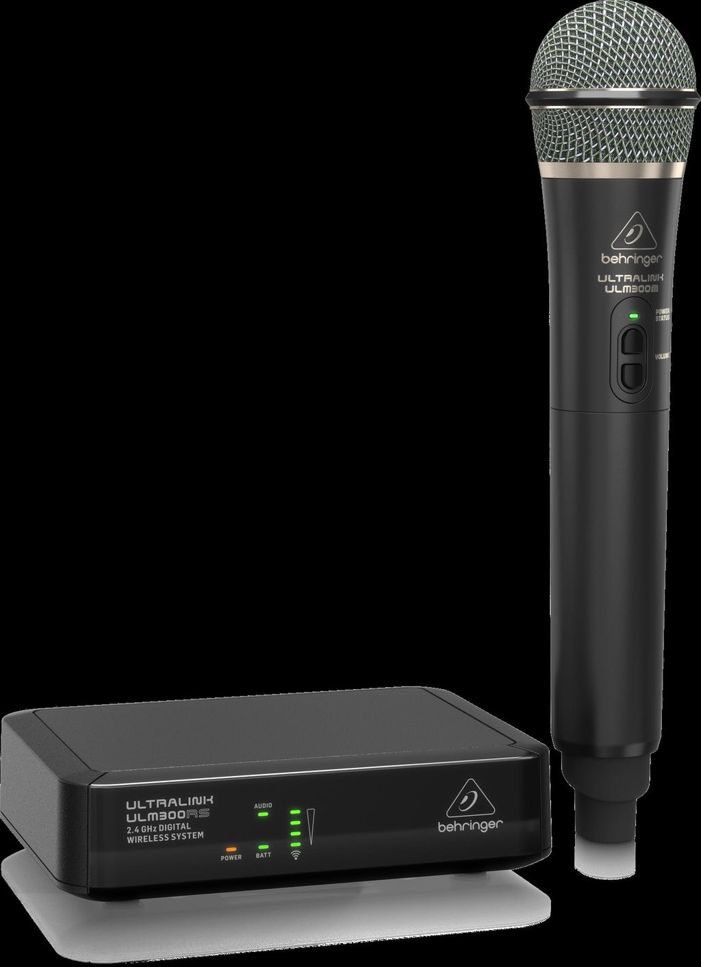 Behringer UltraLink ULM300MIC 2.4G wireless microphone system with microphone and receiver for clear audio transmission