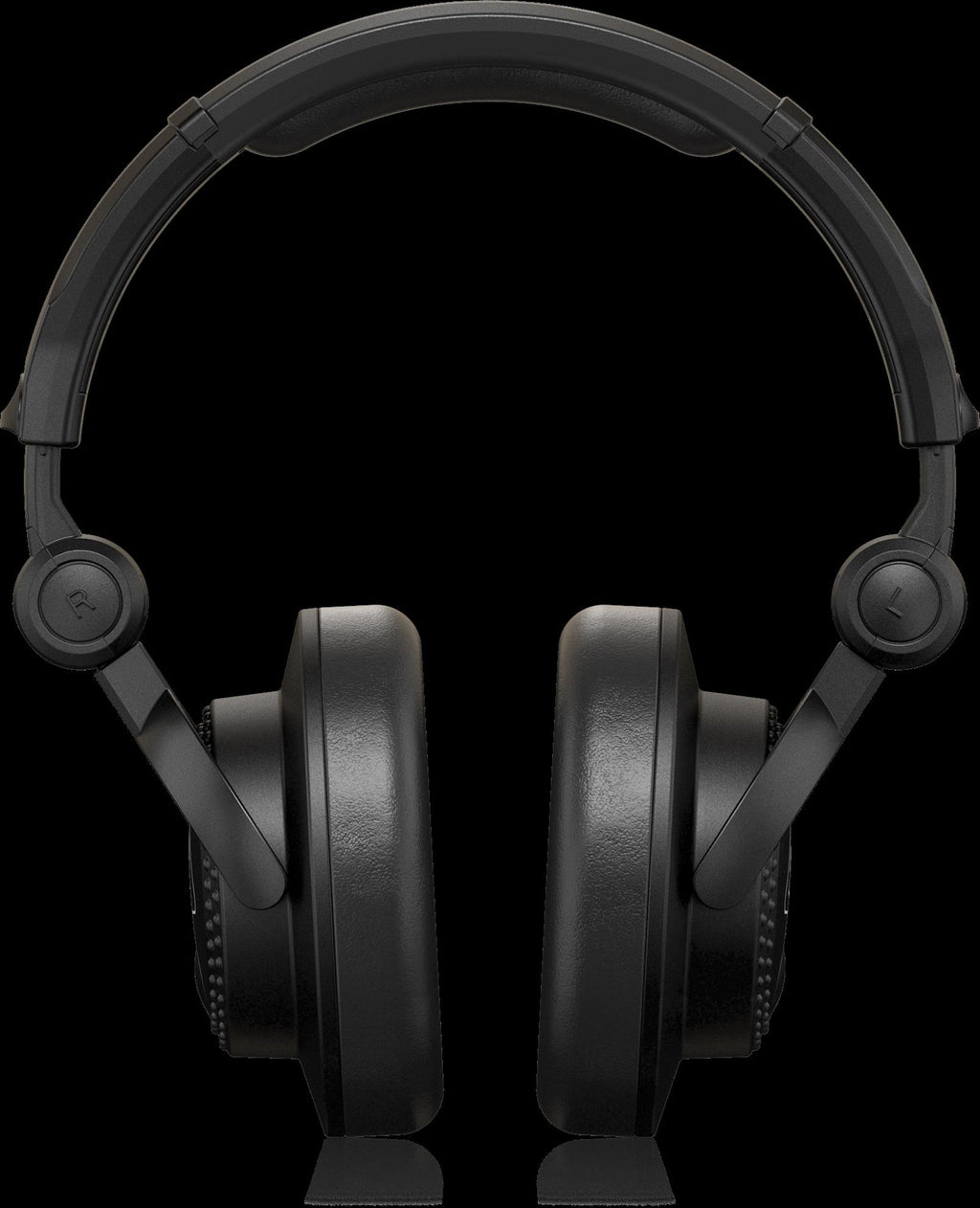 Behringer HC200 DJ studio headphones with closed-back design, featuring comfortable ear cups and adjustable headband for professional listening.
