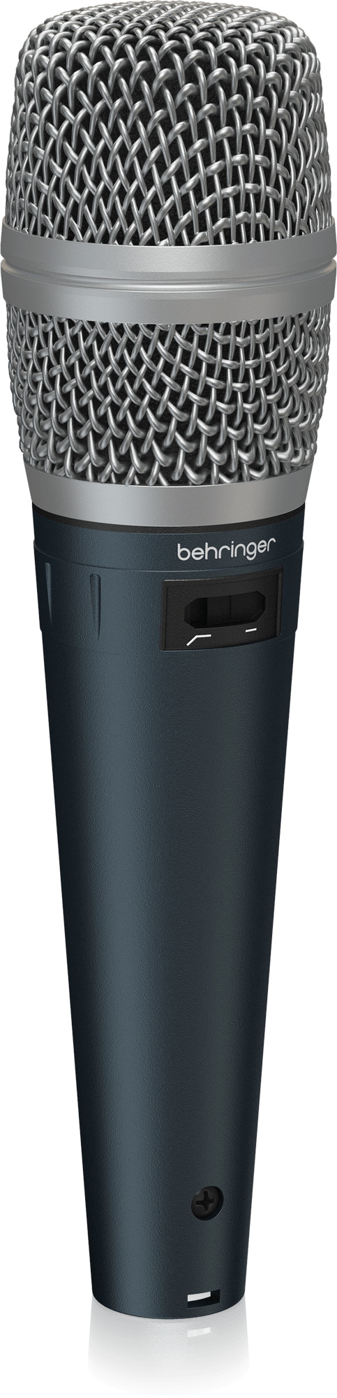Behringer SB78A condenser cardioid wired microphone for live performances with visible microphone grille and body.