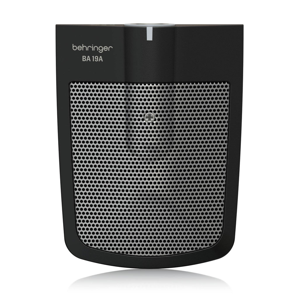 Behringer BA19A wired condenser boundary microphone on a surface, ideal for live sound and professional audio applications.