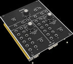Behringer 961 Interface Module for Eurorack with connections and controls visible on a synthesizer rack.