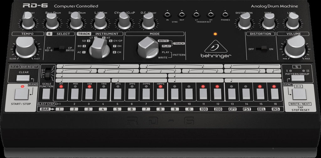 Behringer RD6 BK Analog Drum Machine
