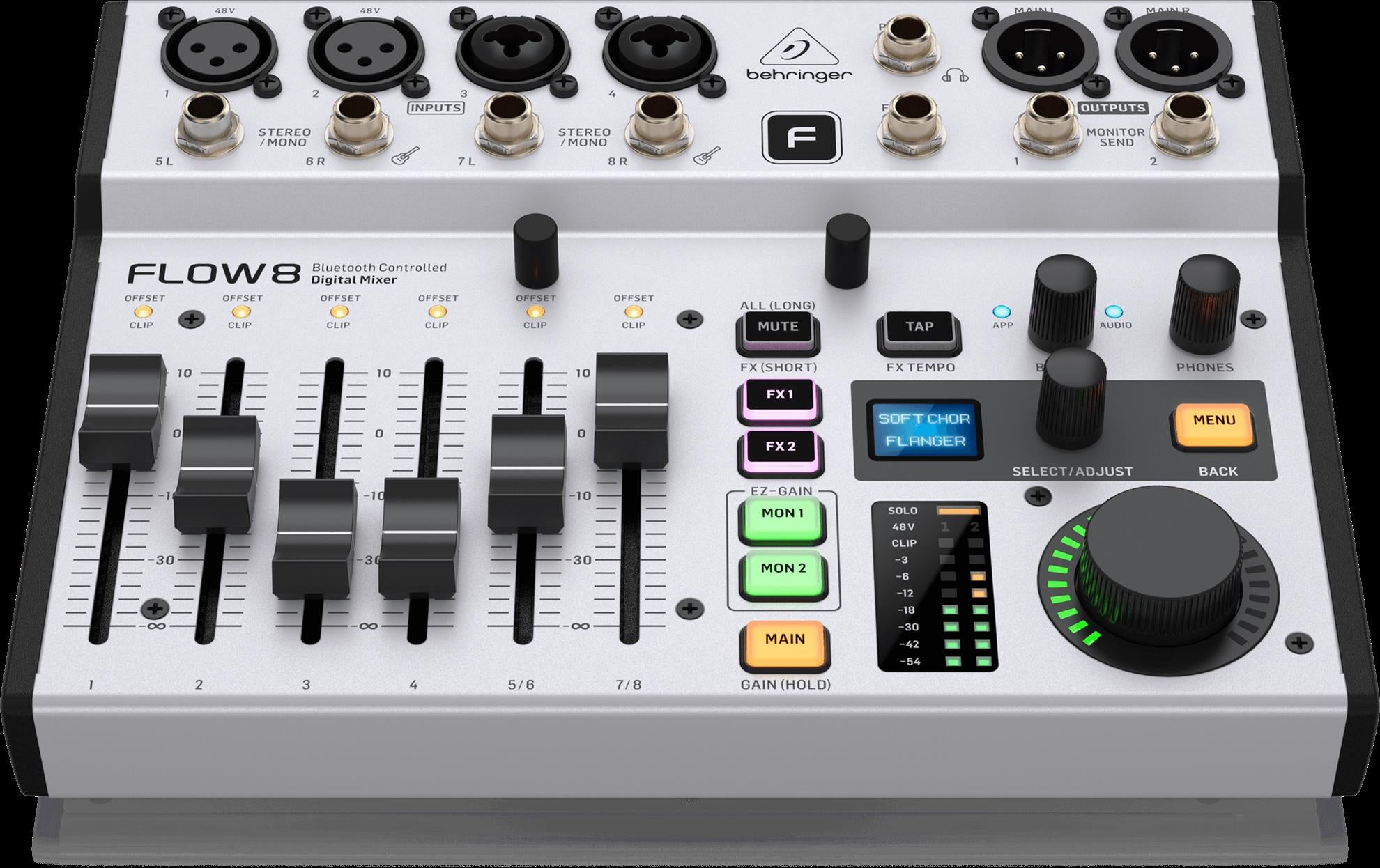 Behringer FLOW-8 Digital Mixer with Bluetooth (FLOW8)