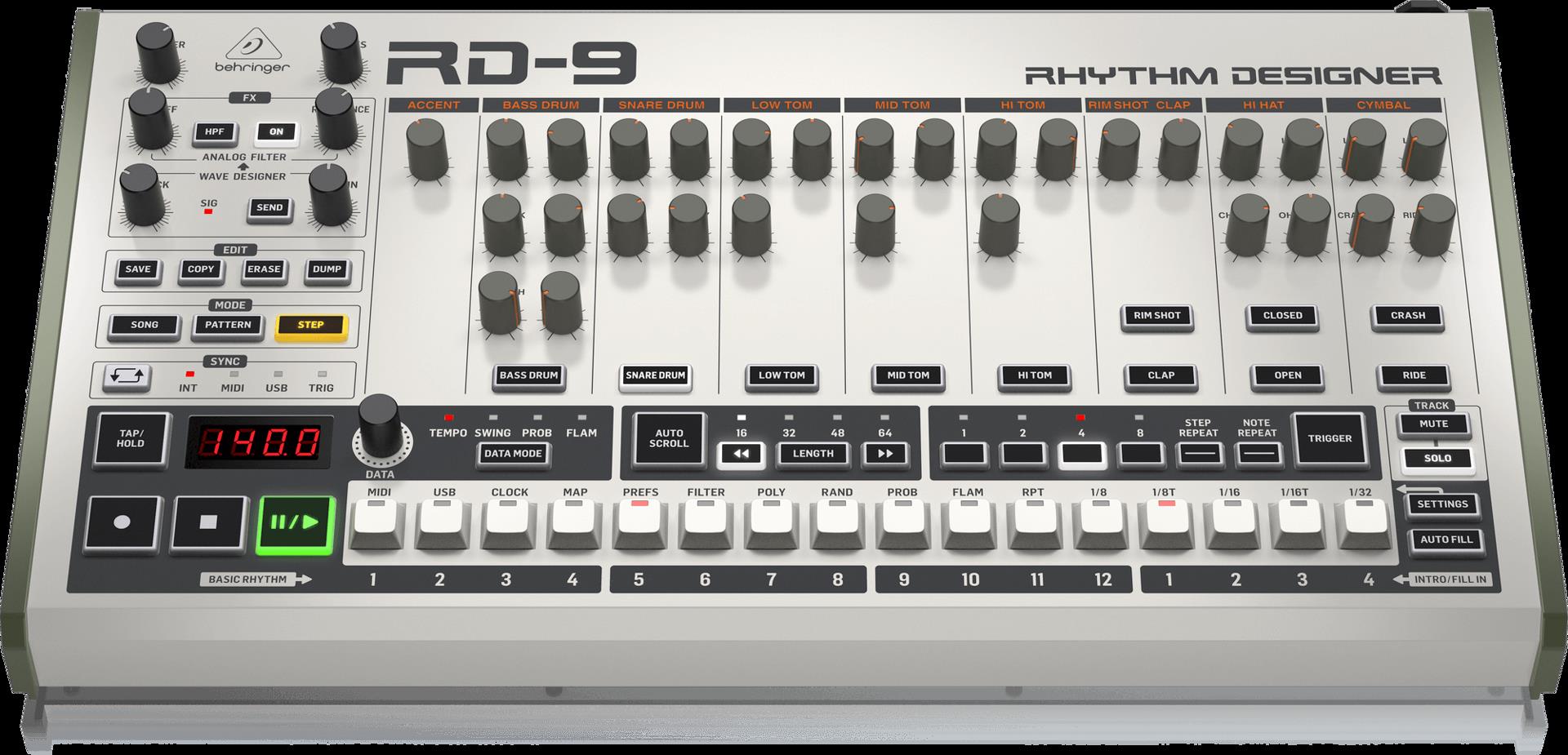 Behringer RD9 Analogue Rhythm Designer Drum Machine