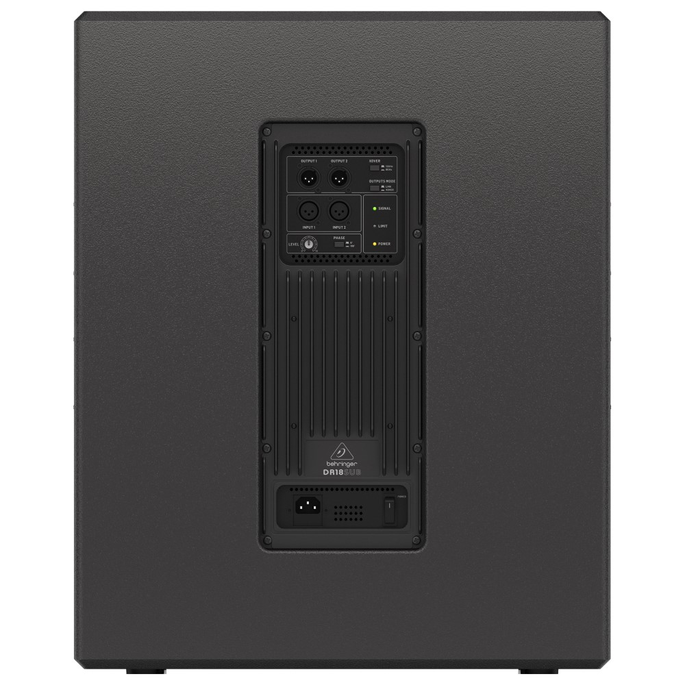 Behringer DR18SUB 2400W 18" Active PA Subwoofer with Built-In Stereo Crossover