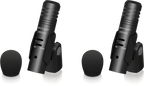 Behringer BC1500 7-piece wired drum microphone set with multiple microphones on stands and cables for live performance.
