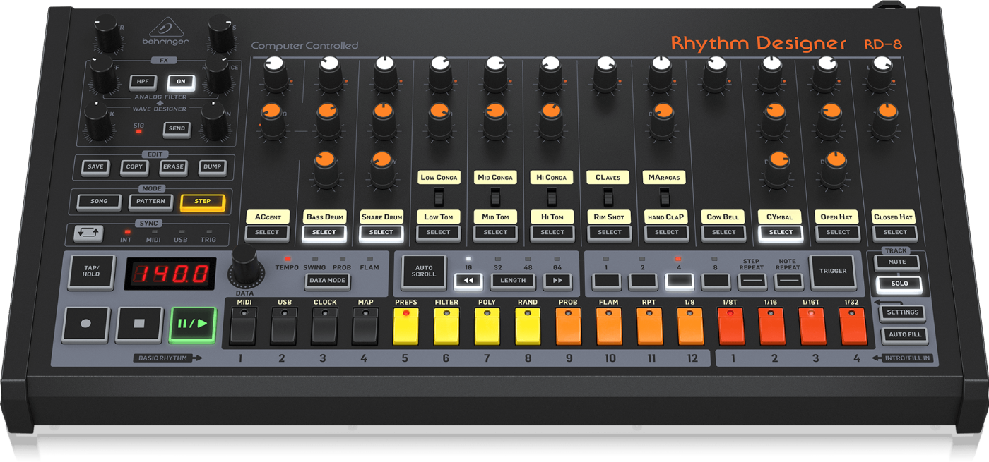 Behringer RD-8 MKII Analog Drum Machine