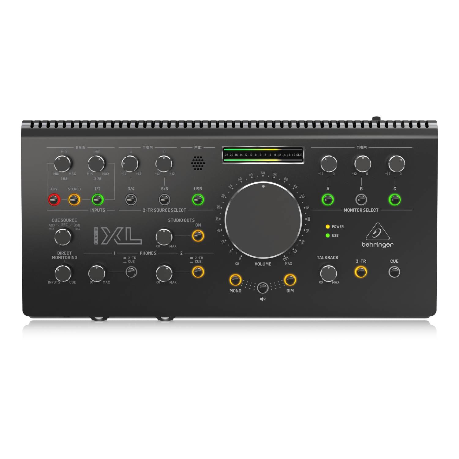 Behringer Studio XL USB Audio Interface - 2x4 - Midas Preamps - 192kHz