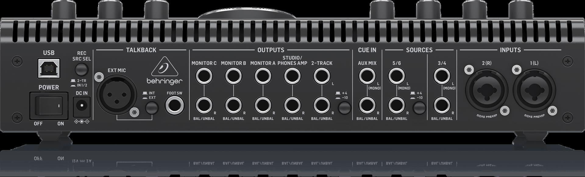 Behringer Studio XL USB Audio Interface - 2x4 - Midas Preamps - 192kHz