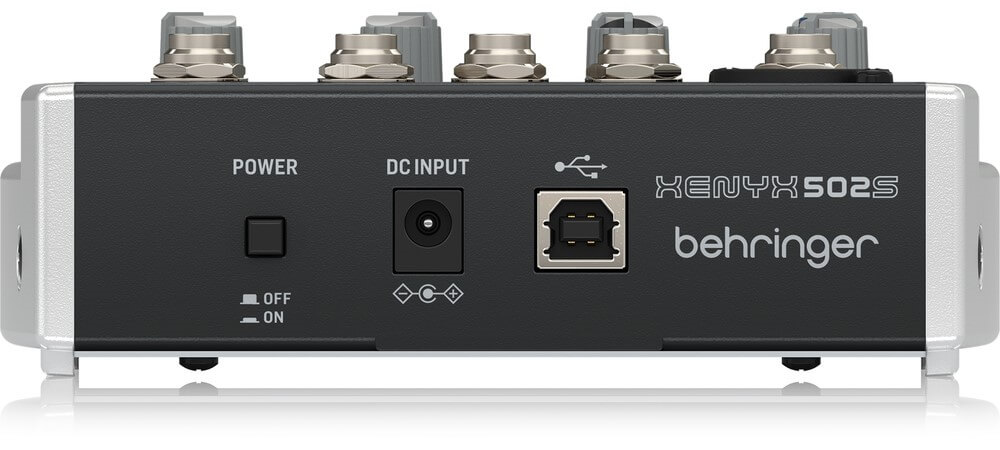 Behringer XENYX 502S Premium Analog 5ch Mixer with USB Streaming Interface