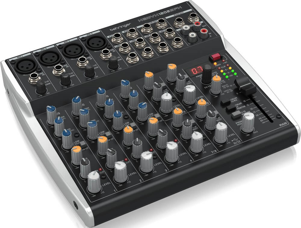 Behringer XENYX 1202SFX 12-Channel Mixer with USB Interface and Effects