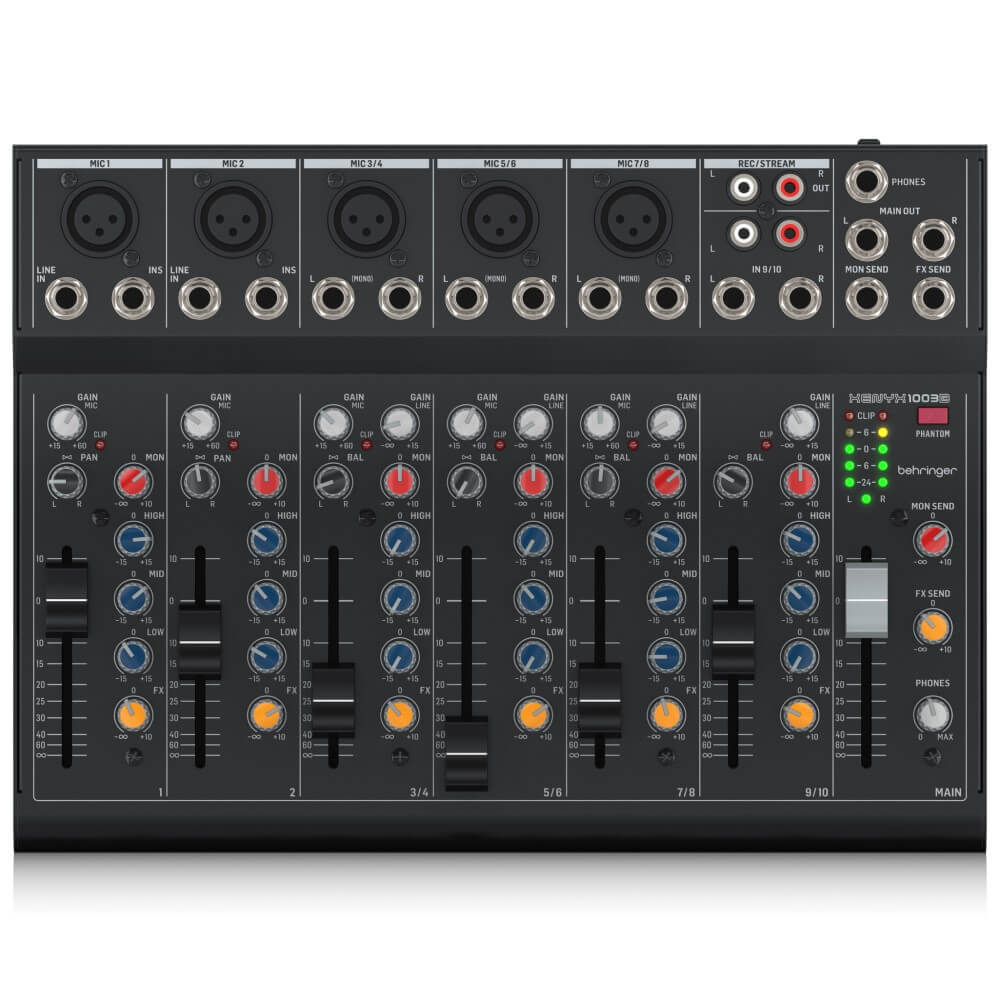 Behringer XENYX 1003B Battery Powered 10-Channel Analog Mixer