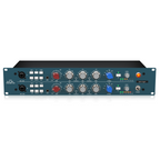 Behringer 1273 2-channel mic preamp and EQ studio outboard unit with knobs and input jacks for professional audio processing.