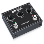 Behringer 69 Vibe guitar effect pedal with vintage-style controls and colorful casing for electric guitar sound effects.