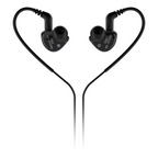 Behringer MO240-CK black in-ear studio headphones with ear tips, designed for professional audio monitoring and clear sound.