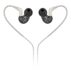 Behringer SD251-CK Pro in-ear studio headphones in black with sleek design and ergonomic ear tips.