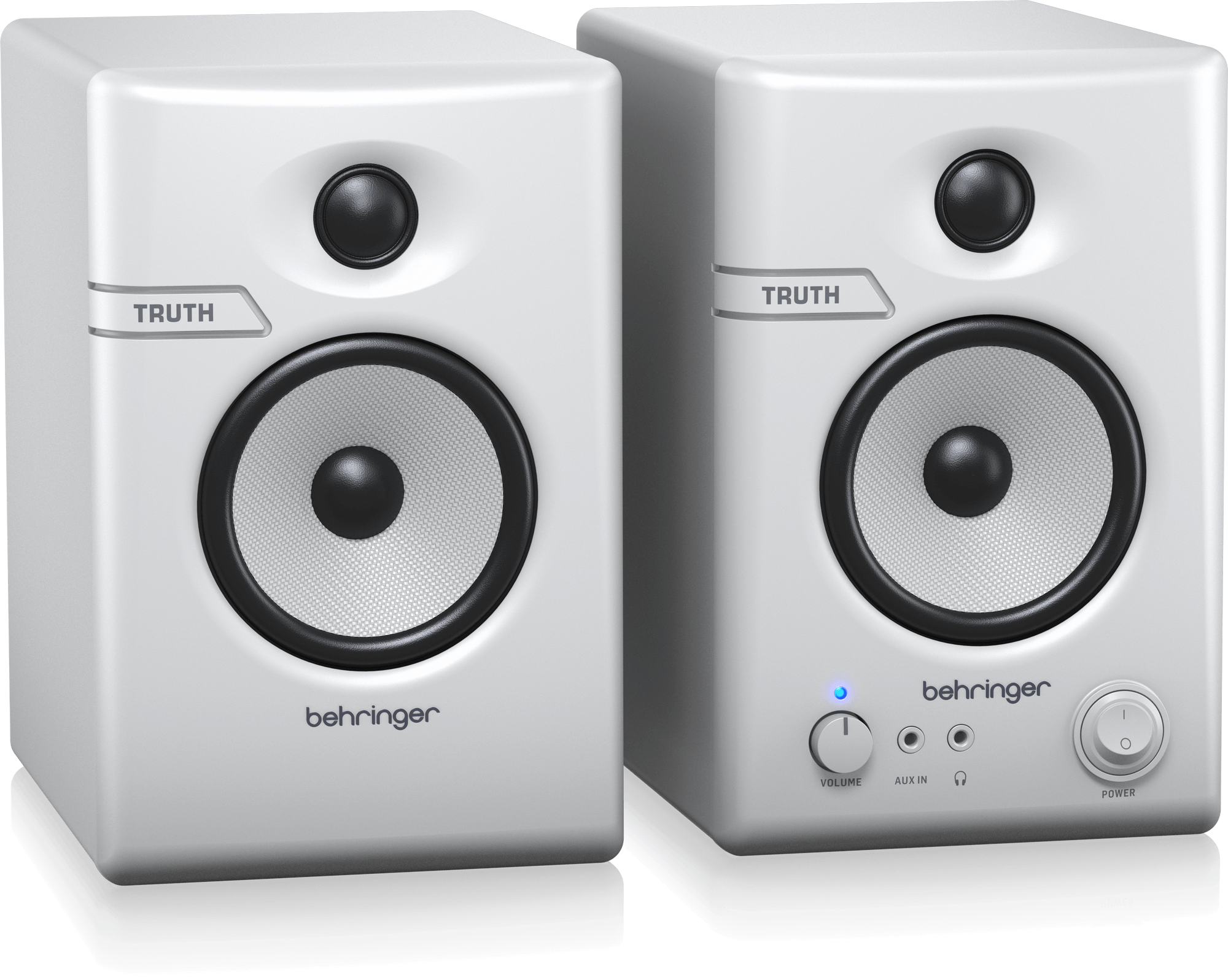 Behringer Truth 3.5 Studio Monitor Speakers with Bluetooth (Pair) - White