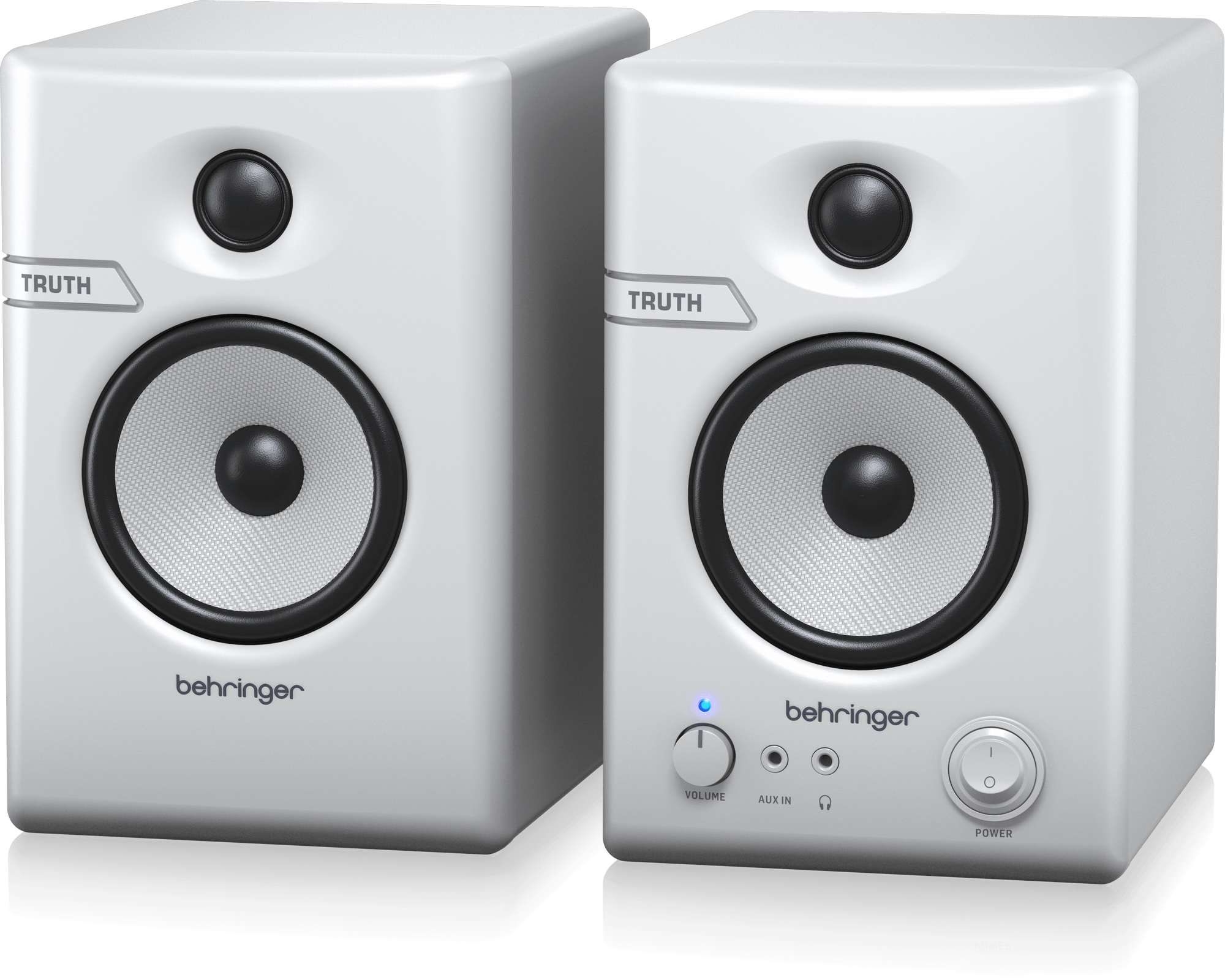 Behringer Truth 3.5 Studio Monitor Speakers with Bluetooth (Pair) - White
