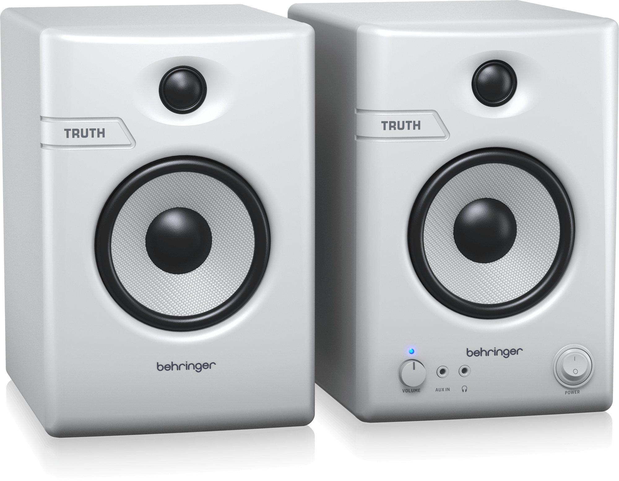 Behringer Truth 4.5 Studio Monitor Speakers with Bluetooth (Pair) - White