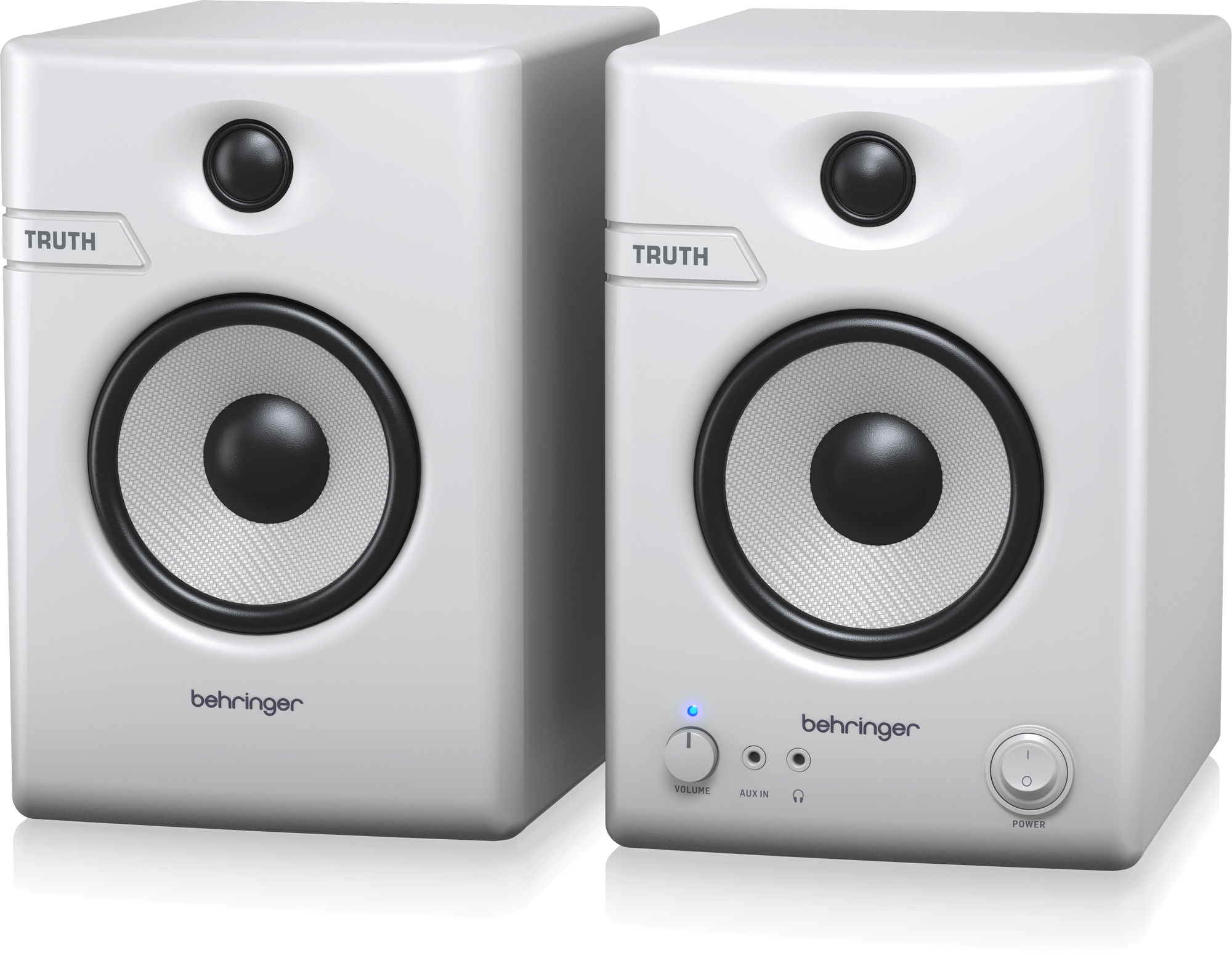 Behringer Truth 4.5 Studio Monitor Speakers with Bluetooth (Pair) - White