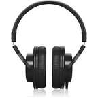 Behringer BH20 closed-back studio headphones with cushioned ear cups and adjustable headband for comfortable listening.