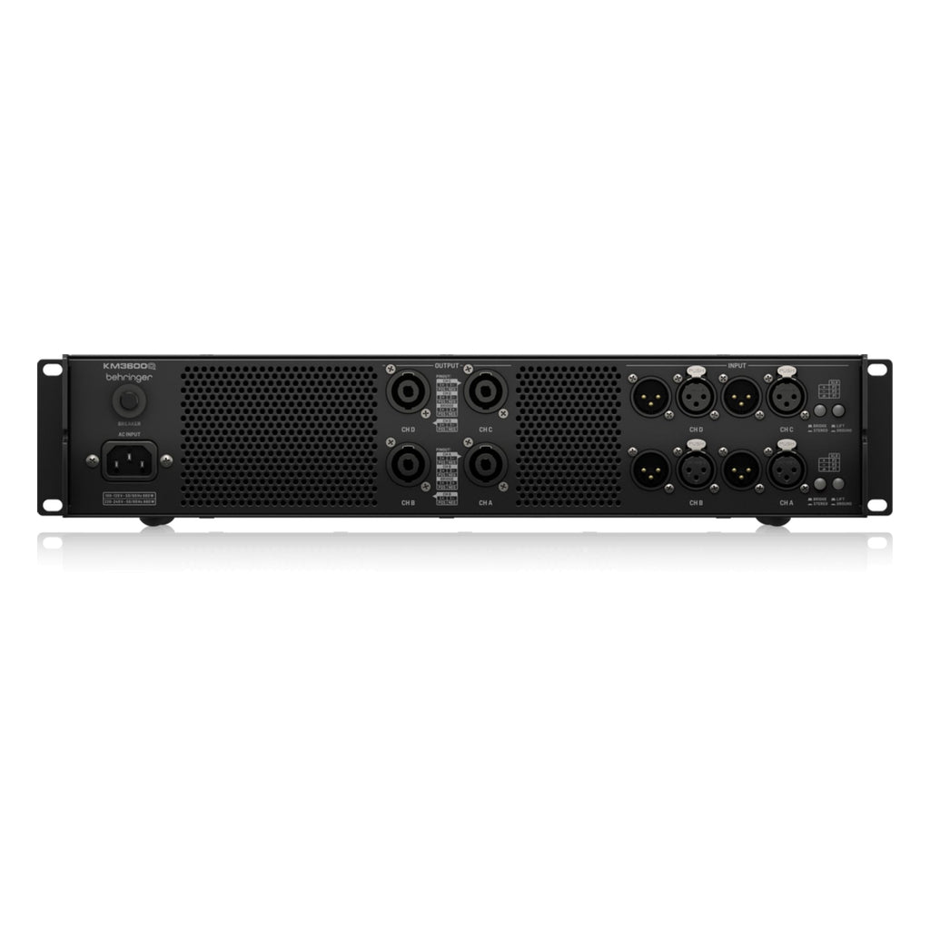 Behringer KM3600Q Professional 4 Channel Power Amplifier
