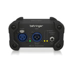 Behringer SC-U Stageconnect Ultranet USB interface for PA systems, shown with ports and USB connection in a close-up image.