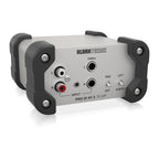 Behringer DI22P passive stereo DI box for live outboard use, with input and output jacks, compact design for audio signal management.