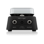 Behringer WAHWAH vintage wah effects pedal with footswitch and control knobs for guitar tone modulation.