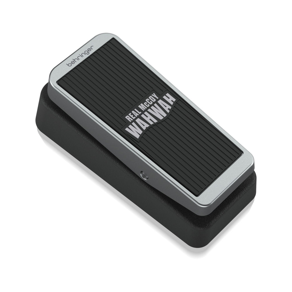 Behringer WAHWAH vintage wah effects pedal with footswitch and control knobs, designed for electric guitar sound modulation.
