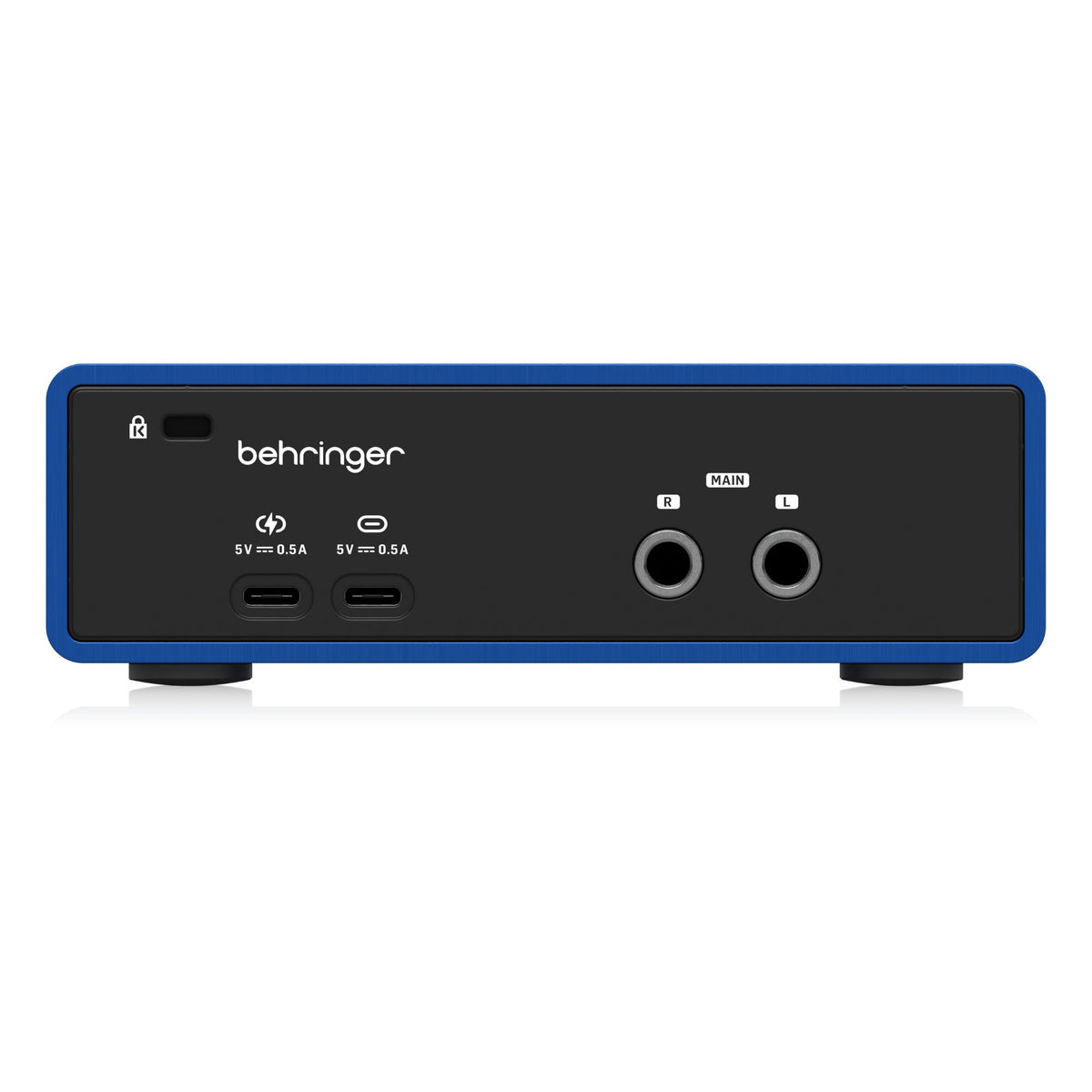 Behringer DICE 1U2 USB audio interface with microphone input, compact design, and 192kHz high-resolution audio recording capability.