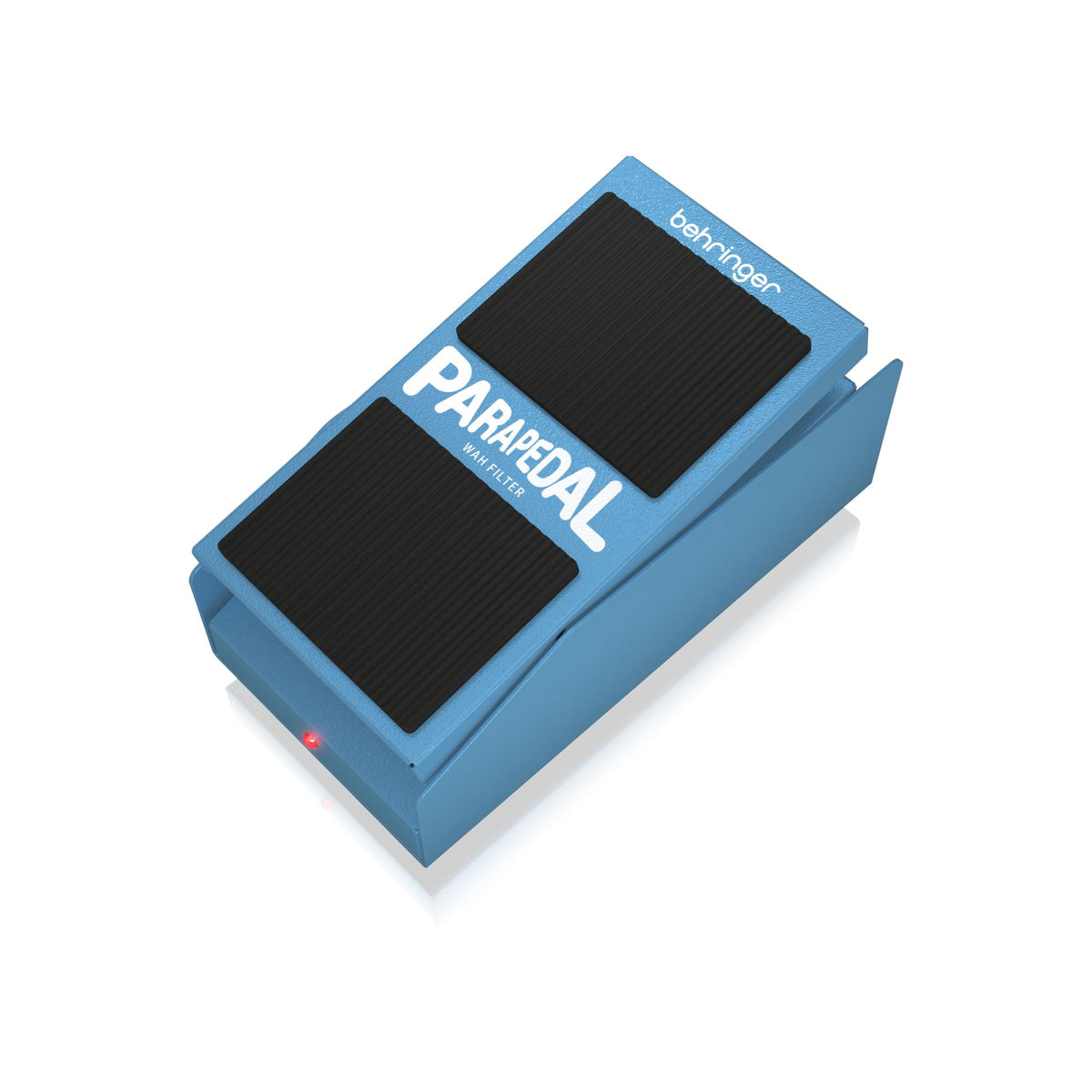 Behringer Parapedal Wah Filter Effects Pedal showing a compact guitar effects pedal with control knobs and input/output jacks.