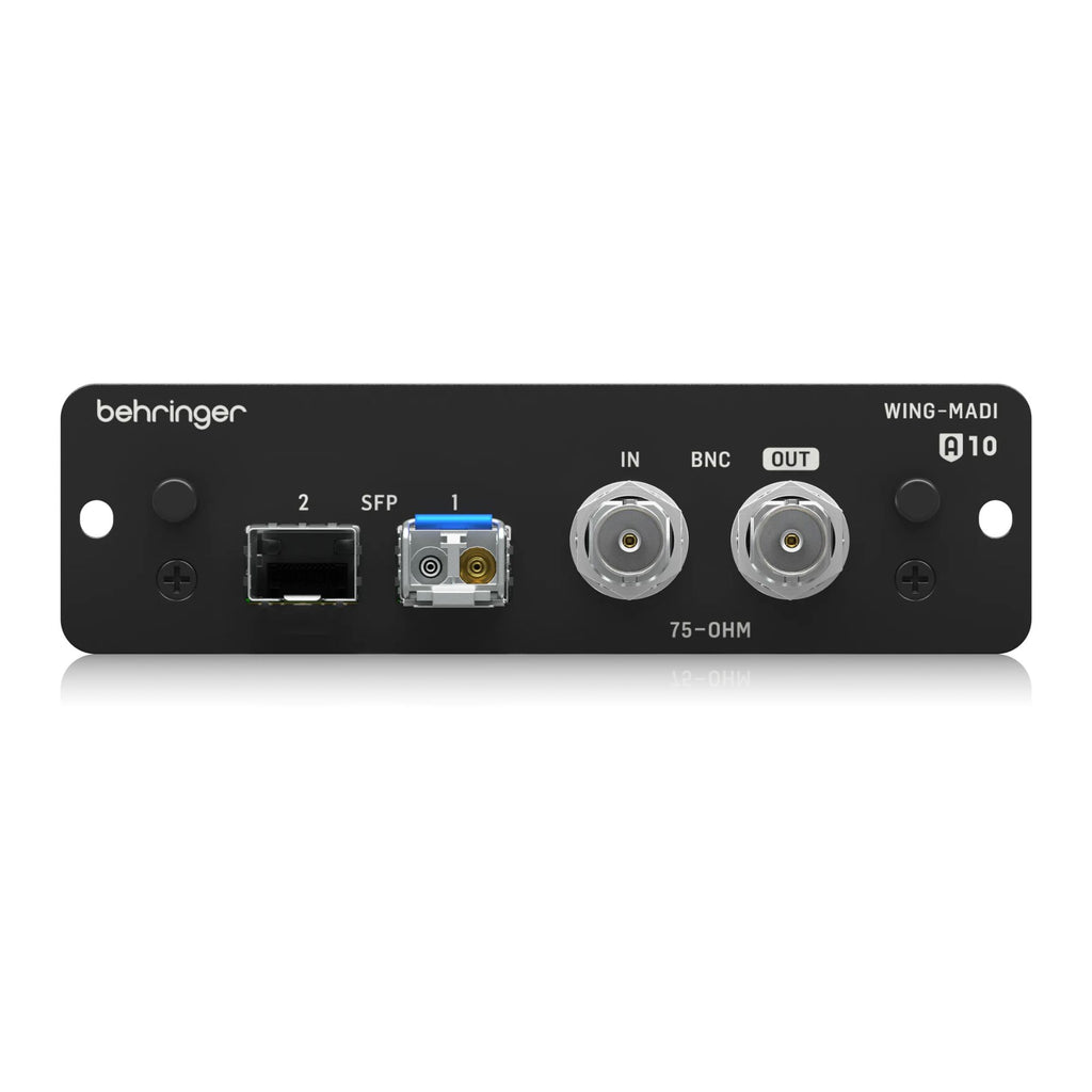 Behringer WING MADI expansion card for live outboard audio interface, showing the compact card with connectors.