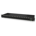 Behringer SC16-I StageConnect 16-input live outboard interface with multiple input ports and control knobs.