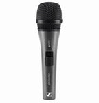Sennheiser e 835-S wired dynamic cardioid microphone for live performances with a sleek black design