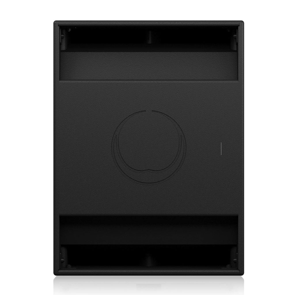 Turbosound NUQ118B passive subwoofer featuring a robust design for deep bass performance in a professional audio setup.