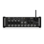 Midas MR12 12-input digital rack mixer with faders and control knobs, designed for iPad and Android tablets.