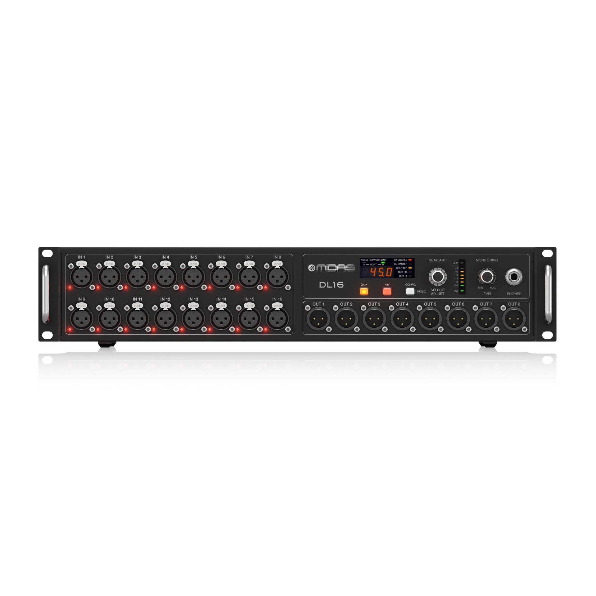 Midas DL16 Digital Stagebox 16 Inputs / 8 Outputs