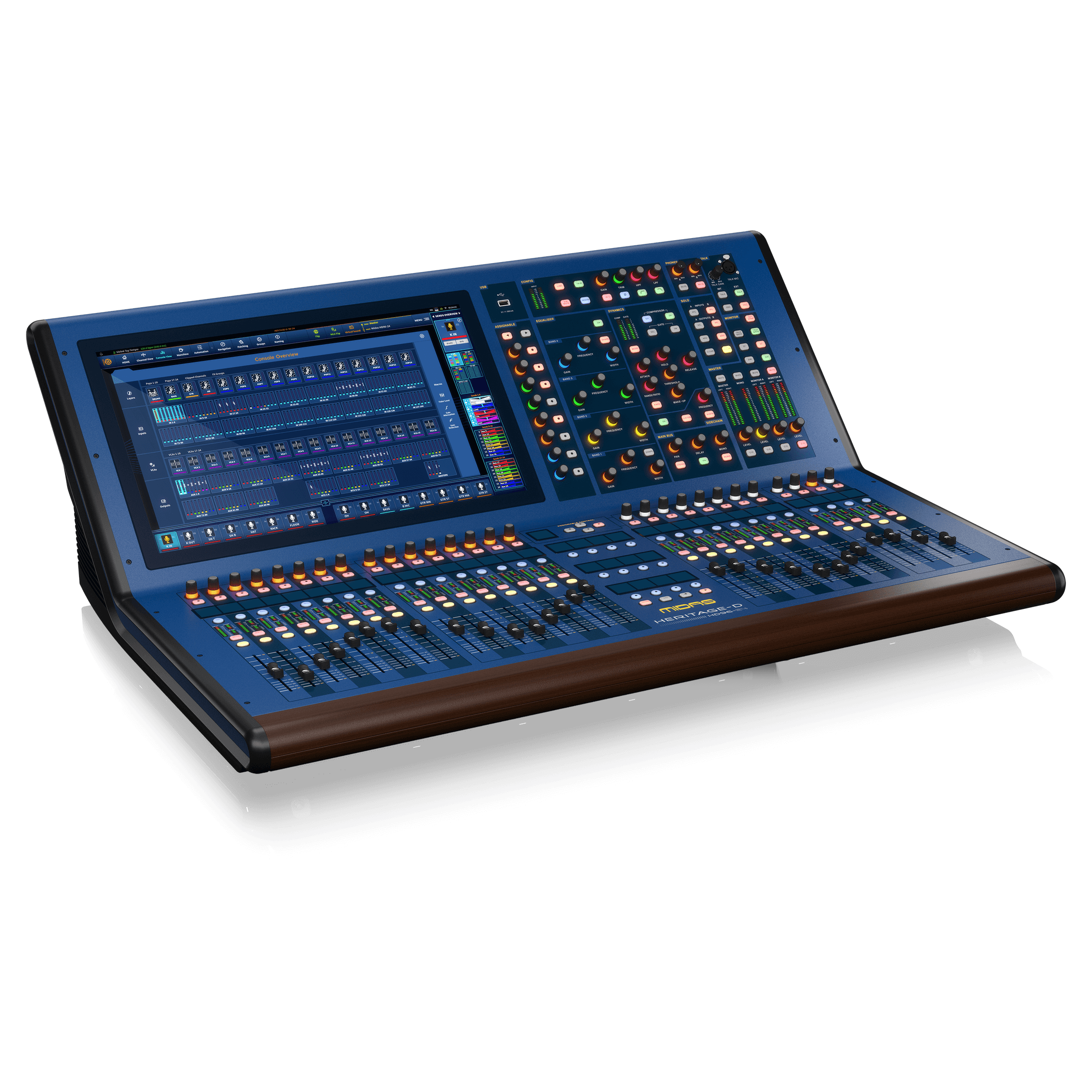 Midas Heritage HD96-24-TP Digital Console with Touring Flight Case