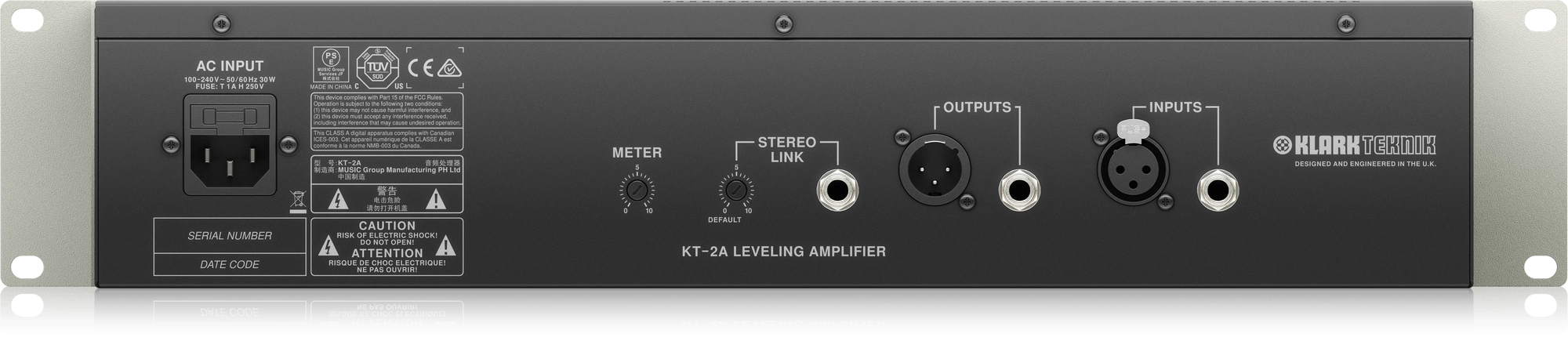 Klark Teknik KT-2A Classic Levelling Amplifier with Vacuum Tubes